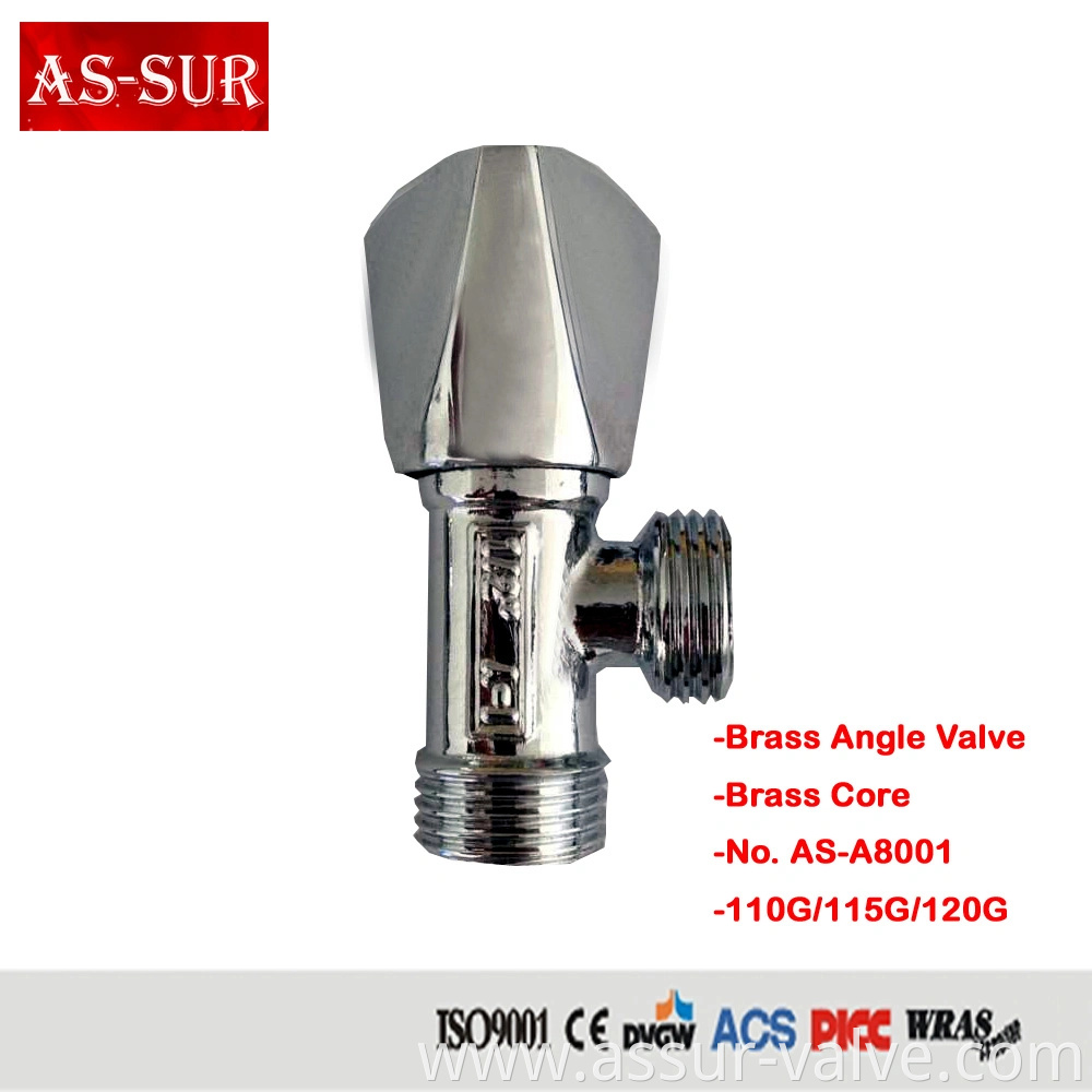 Chrome Plated 90 Degree Brass Angle Valve A8003